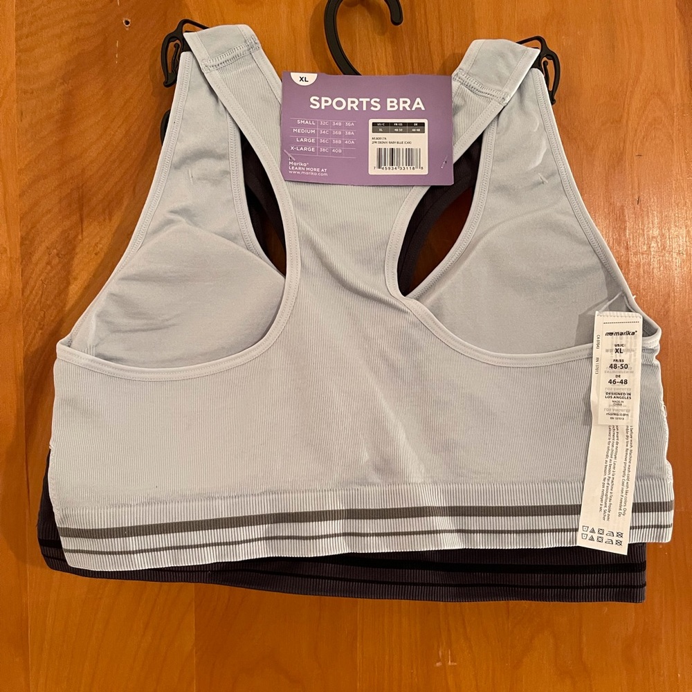 Marika Sports Bra 2 pack Removable Cup Pads - Picture 3 of 5
